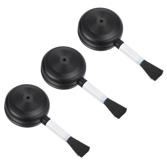 Unique Bargains Air Dust Blower and Soft Brush 3Pack 25mm Keyboard Cleaning Brush  for Laptop Computer Screens Black