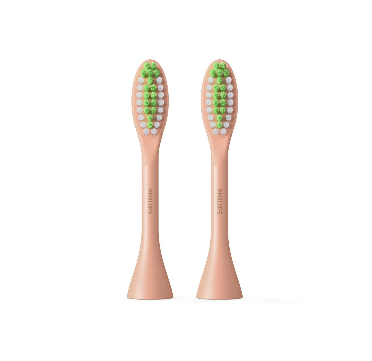 Philips One by Sonicare 2pk Brush Heads, Champagne, BH1022/05, 2 Pack Brush Heads