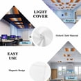thumbnail image 5 of Burnt Orange Gray Ombre Fluorescent Light Covers, Vintage Farmhouse Wooden Magnetic Light Covers for Ceiling Lights, Fluorescent Ceiling Shade Filters for Classroom Bedroom Office 4x2Ft x 4PCS, 5 of 8