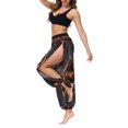 thumbnail image 3 of Txlixc Pantalones de entrenamiento para mujer, estampado digital bohemio, pantalones de yoga sueltos con lado dividido Txlixc Estilo de ocio, 3 of 9