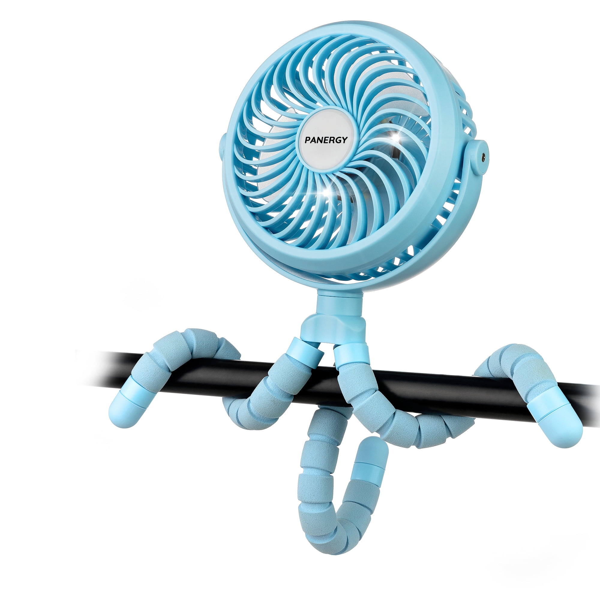 Panergy Stroller Fan, Battery Powered Clipon Fan with Flexible Tripod, Portable Personal Fan