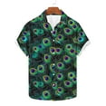 thumbnail image 5 of PNTUTB Carnival Fashion Men's Printed Casual Relaxed Collar Button Down Cardigan Short Sleeve Blouse, 5 of 6