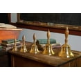 thumbnail image 5 of Bevin Bells Solid Brass Hand Bell | 4HB | New England Hardwood Handle | Elegant Hand Call Bell | Noise Makers | Loud Brass Bells | Easy to Grip Handle | Teacher Handheld Bell | Made in CT, USA, 5 of 9