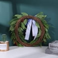 thumbnail image 4 of Inevnen 4th of July Patriotic Wreaths for Front Door, Handcrafted American Flag Wreath for Memorial, 4 of 8