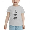 thumbnail image 2 of Keep Calm And Drink Coffee Funny Toddler T-Shirts for Boys Girls (Gray, Youth L), 2 of 5