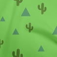 thumbnail image 1 of oneOone Cotton Flex Green Fabric Plant Cactus With Geometric Craft Projects Decor Fabric Printed By The Yard 40 Inch Wide, 1 of 4