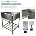 thumbnail image 7 of Transolid 25-in. Stainless Steel Laundry Sink with Wash Stand Black, 7 of 7