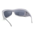 thumbnail image 4 of Runway XXL Oversized Wrap Around Exaggerated Sport Sunglasses Grey - Black, 4 of 4