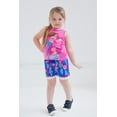 thumbnail image 2 of Disney Princess Ariel Little Mermaid Live Action Movie Tank Top and Twill Shorts Outfit Set Toddler to Big Kid, 2 of 5
