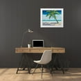 thumbnail image 3 of DeRice, Julie 14x12 White Modern Wood Framed Museum Art Print Titled - Ocean Breeze I, 3 of 4