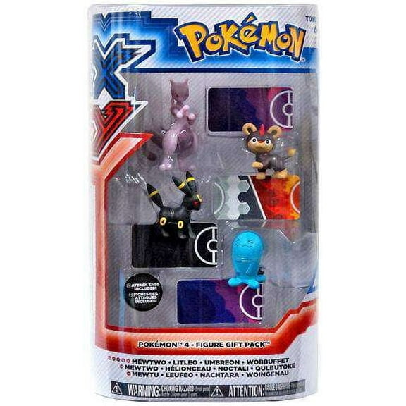 TOMY Pokemon Umbreon & Wobbuffet Action Figure, 4-Pack