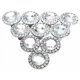 thumbnail image 1 of Perilla de puerta redonda de 10x30mm, manija de 30mm, manija de cristal brillante con diamantes de imitación, perilla para puertas de armario de cocina, perillas para cajones, color plateado, 1 of 5