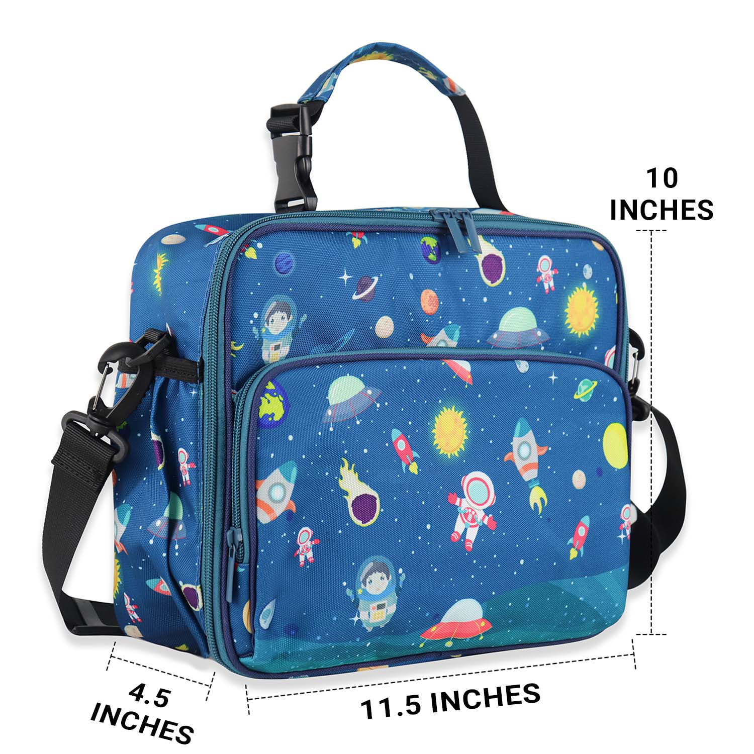 Primary School Lunch Bags for Children Complete Kit Handbags for Boys Lunch  Box with Bottle Pockets