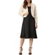 thumbnail image 2 of CHAQUETA CORTA ABIERTA INSPIRADA EN CHIC PARA MUJER, BOLERO DE FALSO PIEL DE MANGA LARGA, ABRIGO DE INVIERNO, COLOR BEIGE, 2 of 6