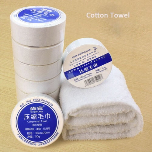 Compressed Towel Towels Fitness Travel Washcloth Large Wood Fiber Nonwoven 