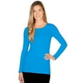 thumbnail image 5 of Skinny Tees Long Sleeve Crew Neck Top 137, 5 of 15
