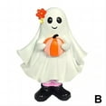 thumbnail image 3 of Halloween Pumpkin Resin Statue Desktop Ornament For Living Room Figurine Decoration, 3 of 5