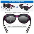 thumbnail image 5 of TINHAO Polarized Sunglasses Over Glasses, Wrap Around Cat Eye Sun Glasses Fit Go Over Shades for Driving, 5 of 7