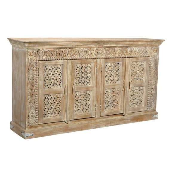 Moti Carter Toro 4-Door Carved Sideboard in Natural