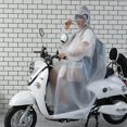 thumbnail image 1 of Poncho de Pluie Imperméable avec Capuche Fermeture Éclair Randonnée Extérieure Vélo Cape de Pluie Unisexe Hommes Femmes Longue Veste de Pluie avec Poches, 1 of 3