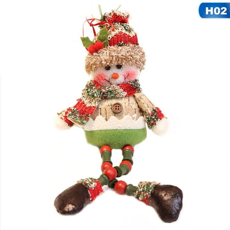 Santa Hanging Ornament - AkoaDa 40Cmx10Cm Merry Christmas Decorations For Home Door Hanging Doll Santa Claus Hanging Snowman Elk Christmas Ornament Xmas Gift