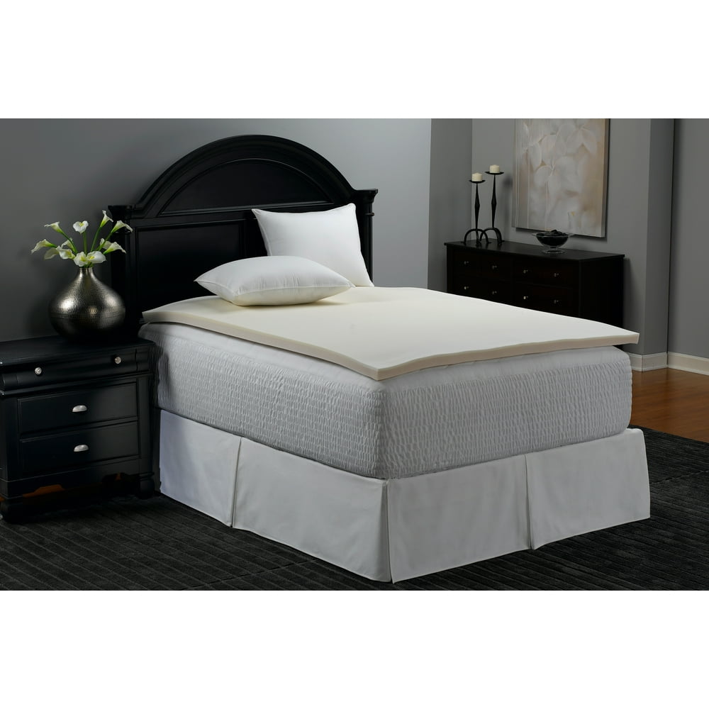 CLEARANCE Mainstays College 1.375" Memory Foam Mattress Topper, TwinXL