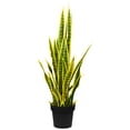 thumbnail image 2 of Northlight Artificial Potted Snake Plant - 38", 2 of 7