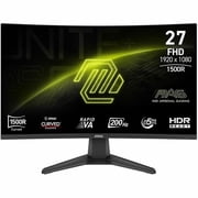 MSI MAG 27CF E20 27 inch VA FHD Display 200Hz FreeSync Curved Gaming Monitor - 1500R Curve - Rapid VA Panel - 200Hz - .5ms - HDR Ready - Eye Care - Adaptive Sync - AI Vision - Less Blue Light