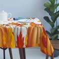 thumbnail image 4 of Orange Pumpkins Fall Table Cloth Waterproof Tablecloths, Maple Leaf Thanksgiving Botanical Tablecloth Dining Table Cover for Kitchen Party Tabletop Outdoor, Rectangle Tablecloth 60x120 Inch, 4 of 9