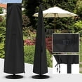 thumbnail image 1 of ABCCANOPY Couverture de Parasol de Patio pour 6,5 Pi à 14 Pi Noir, 1 of 8