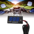 thumbnail image 3 of Motorcycle Water Temperature Meter, Motorcycle Water Temperature Gauge Ultra Thin LCD Display ABS Housing Water Temp Meter For Modification DC12VGreen, 3 of 8