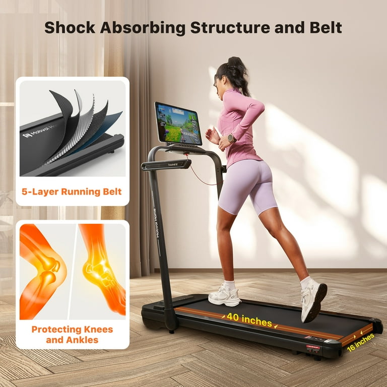 Mobvoi 3-in-1 Folding Treadmill, Walking Pad, HP, Compact