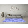 thumbnail image 3 of Ahgly Company Machine Washable Indoor Rectangle Southwestern Blue Country Area Rugs, 5' x 7', 3 of 4
