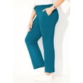 thumbnail image 4 of Catherines Women's Plus Size Cloud Knit Ribbed Straight Leg Pant, 4 of 4