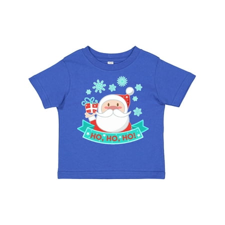 

Inktastic Santa Claus with Snowflakes Ho Ho Ho Boys or Girls Toddler T-Shirt