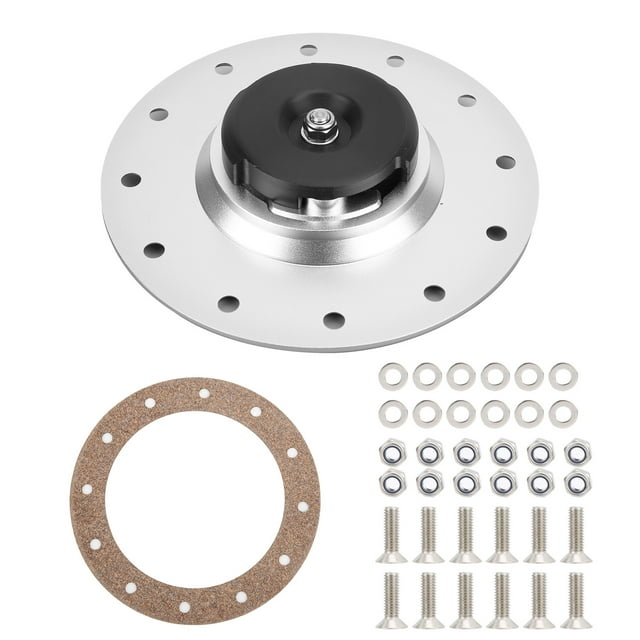 77mm Car Fuel Cell Twist Cap Oil Gas Tank Filler Cover Flush Mount 12 Bolts Universal