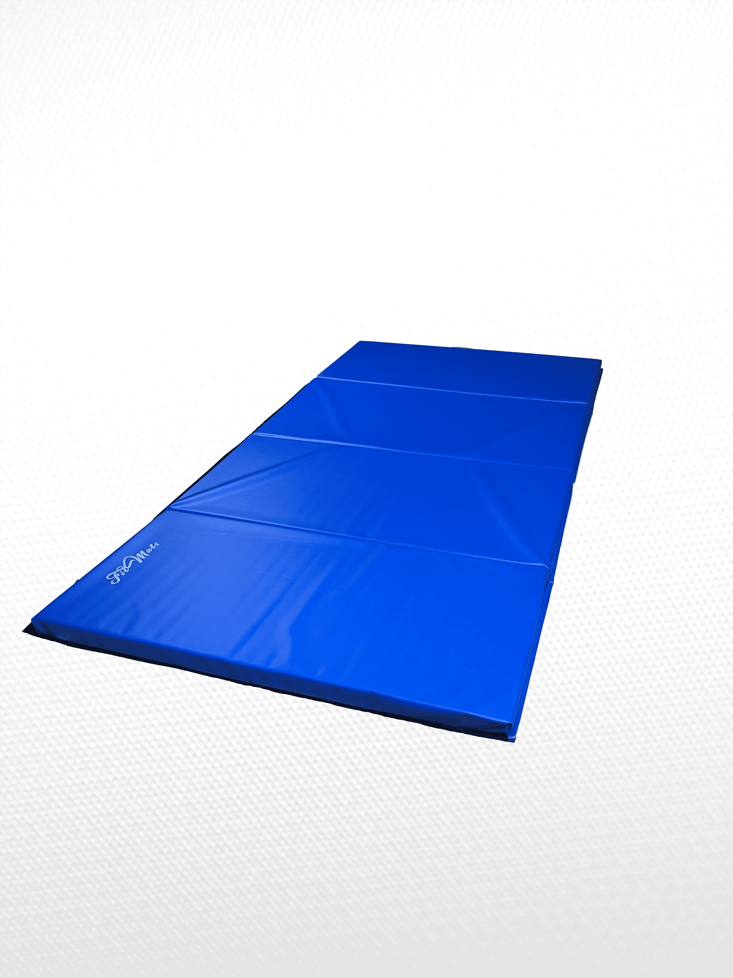 FitMats 4-Fold Exercise Mat - 4' X 8' FT Thick Comfortable Foam, Easy to Store & Carry - Ideal for Yoga, Pilates, Stretching, & Home Fitness Workouts (PVC 500 GSM)