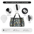 thumbnail image 4 of Rocae Flowers and Bee Print Hand Travel Bag Travel Duffel Bag and Fitness Bag, Women's Waterproof Weekend Tote, Men's Travel and Fitness Essentials, 4 of 7