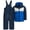 Dark Navy, variant on Boys Snowsuit Set - 2 Piece Insulated Ski Jacket and Overall Snow Bibs for Boys (12M-7)