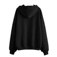 thumbnail image 7 of Clothing 2025 Women Hoodies Womens Casual Solid Long Sleeve Zipper Hooded Coat Pocket Sweatshirt Tops, 7 of 7