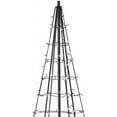 thumbnail image 3 of Twinkly Light Tree – App-Controlled Flag-Pole Christmas Tree with 1000 RGB+W (16 Million Colors + Warm White) LEDs. 19.7 Feet. Black Wire. Pole not Included. Outdoor Smart Lighting Decoration, 3 of 9