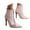 Pink, variant on UngA Wide Calf Boots Knee High Boots Women Pointed Toe Tall Boots 3 In Stiletto High Heel Long Boots Side Zipper Dress Knee High Boots White,7
