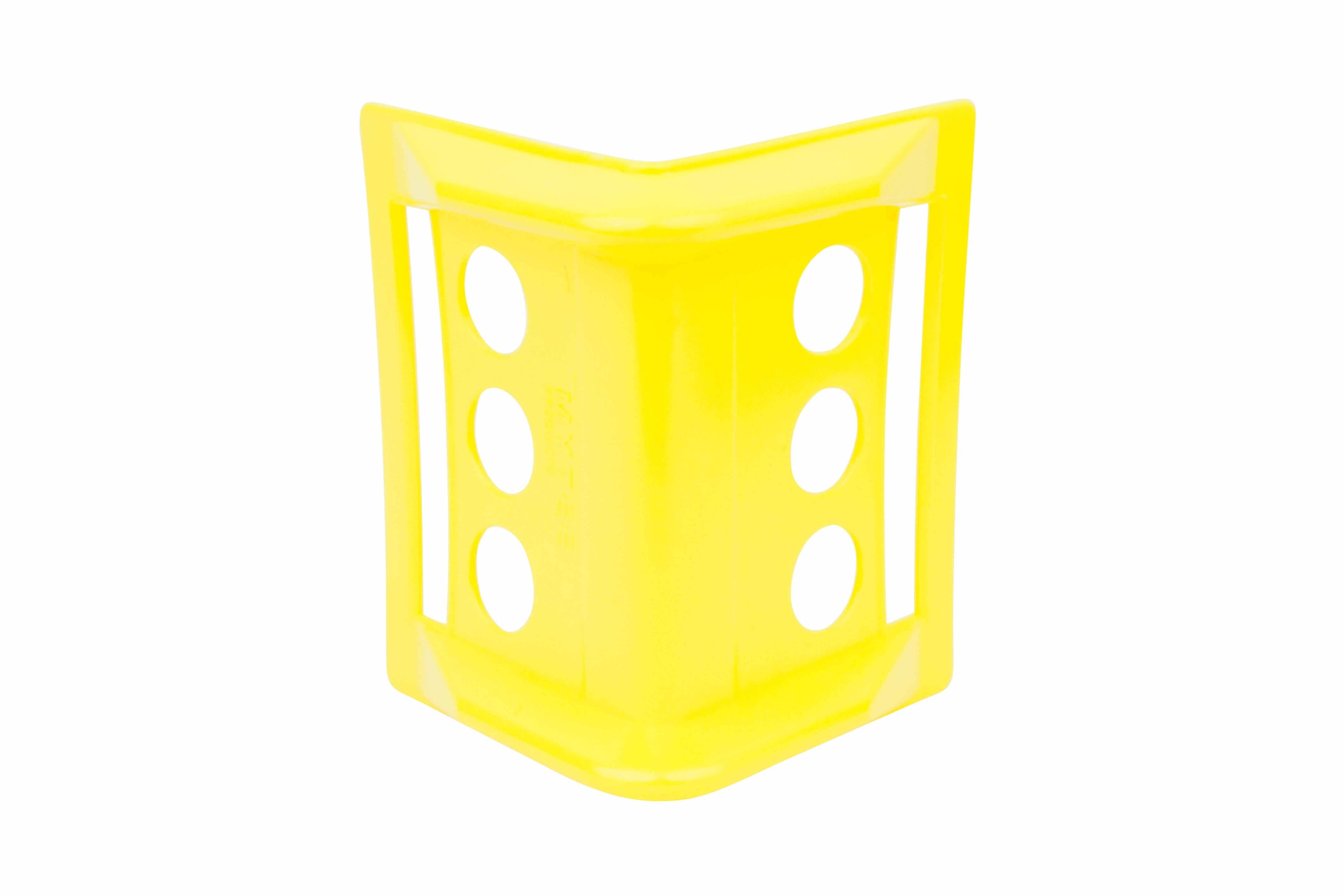 Flatbed Edge Protectors Kit - 20 Pack Yellow Plastic Corner Protectors (4" x 6") & 20 Pack Blue Plastic Corner Protectors (4" x 10") with Carrying Bag