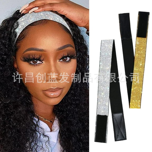 2pcs Elastic Wig Wrap for Edges Adjustable and Non-Slip for Lace Front Wigs Hairline Edges Wig Belt Tape and Hairline Melting
