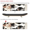 thumbnail image 2 of Spotted Dog Skateboard Stickers Pack of Two - Emery Surface, PVC Back Material, 8.8x32.6in/22.4x83 cm Size, 2 of 5