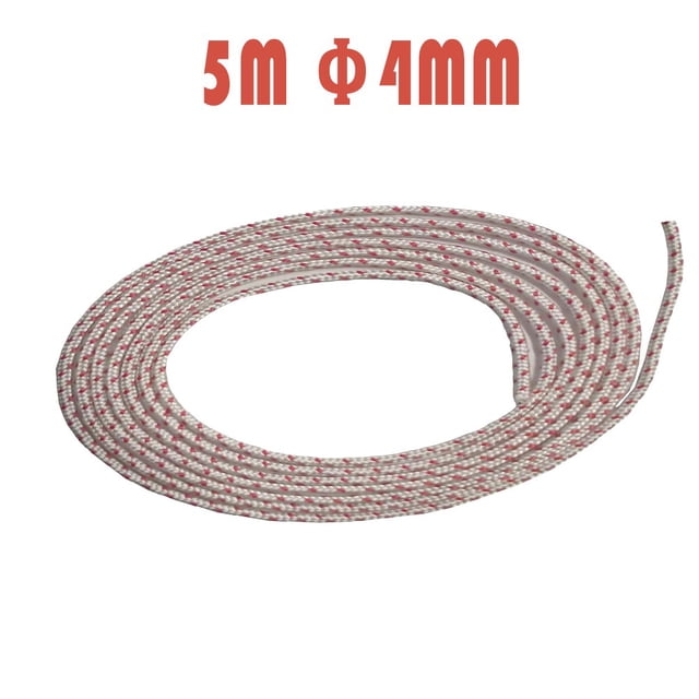 GLFILL Corde de Tondeuse à Gazon, Démarreur à Rappel, Tondeuses et Dispositifs Motorisés 290 kg, Corde en Polyester Neuve Rouge Blanc