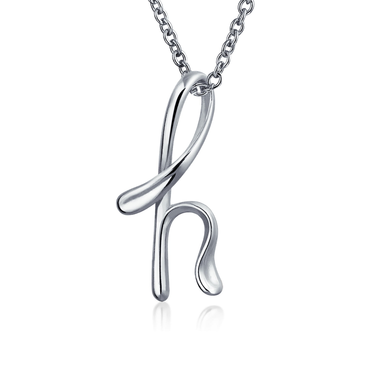 Letter H Cursive Alphabet Script 