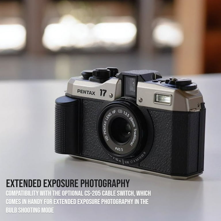 Pentax 17 F3.5 Half-Frame Dark Silver Camera with HD Coating Lens