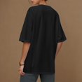 thumbnail image 3 of Womens Spring T Shirts Women's Tops 3/4 Length Sleeve Womens Tops Loose Fit Blouses My Reorder List Gifts, 3 of 6
