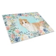 thumbnail image 1 of Carolines Treasures CK3397LCB Scottish Fold Spring Flowers Glass Cutting Board - Large, 1 of 4